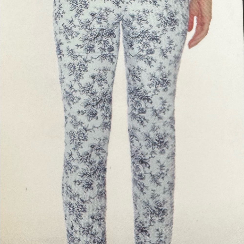 Mario Serrani Women’s White and Blue Patterned Women's Ankle Jeans - Picture 7 of 12